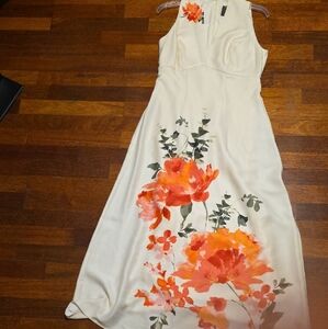 Elegant Floral Print Dress